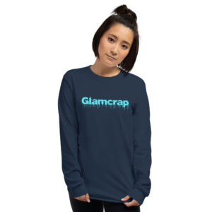 Women’s long sleeve navy blue t-shirt - Imagen 3