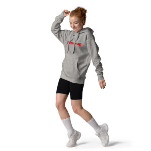 Women's essential grey hoodie - Imagen 3