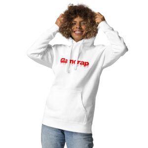 Women's essential white hoodie - Imagen 2