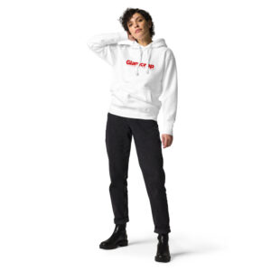 Women's essential white hoodie - Imagen 3