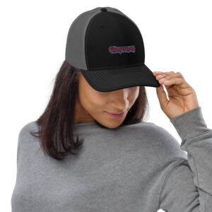 Women's trucker black cap