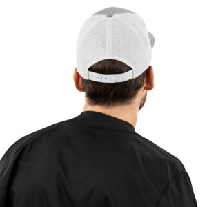 Men's trucker white cap - Imagen 4