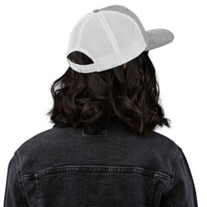 Women's trucker white cap - Imagen 4