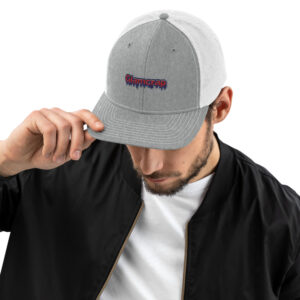 Men's trucker white cap - Imagen 2