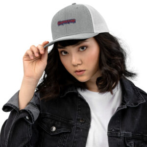 Women's trucker white cap