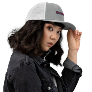 Women's trucker white cap - Imagen 2